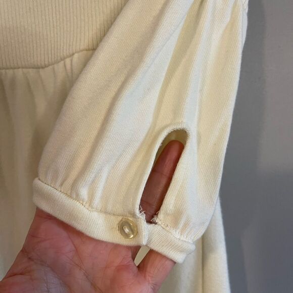 Poof Excellence Cream Sweater Mini Dress | SZ L - Picture 6 of 8